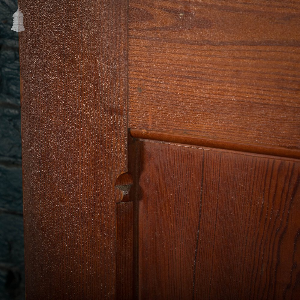 Pitch Pine Panelled Door, 4 Panel with Stop Chamfer
