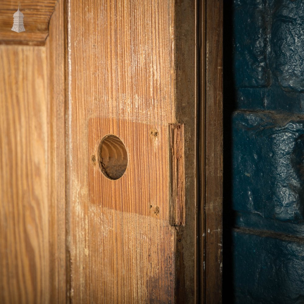 Pitch Pine Panelled Door, 6 Moulded Panel