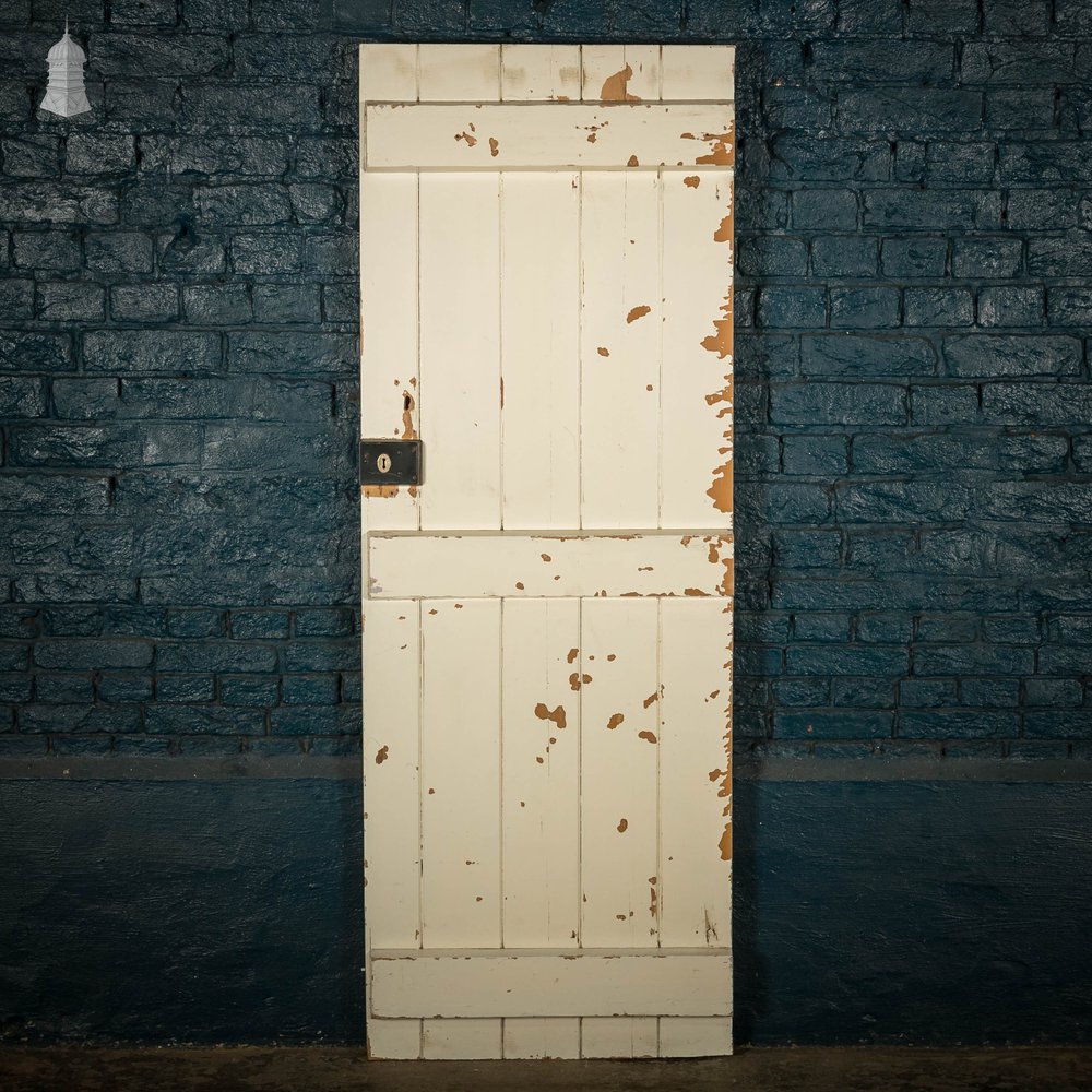Ledged Plank Door, White Painted Pine