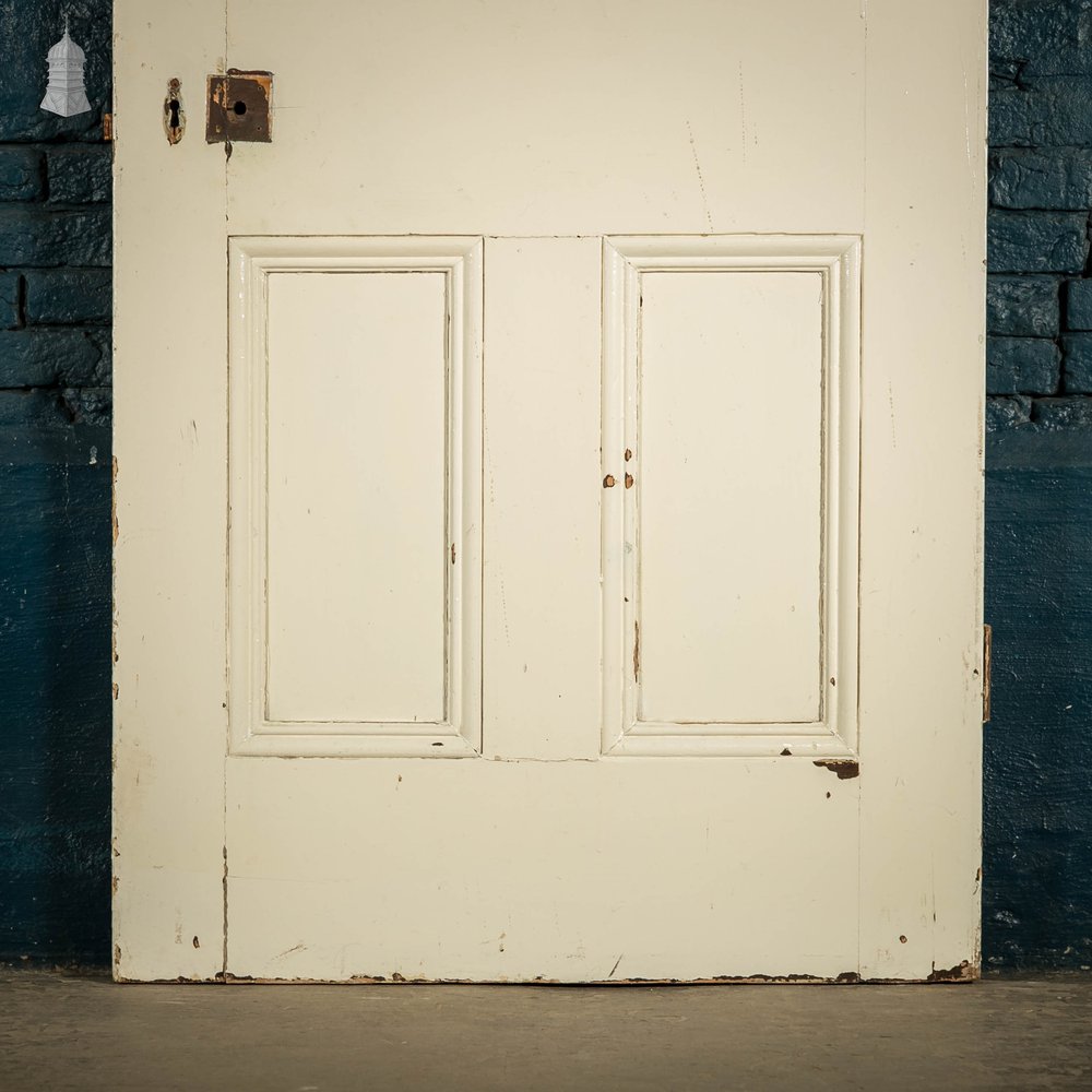 Pine Panelled Door, White Painted 6 Panel