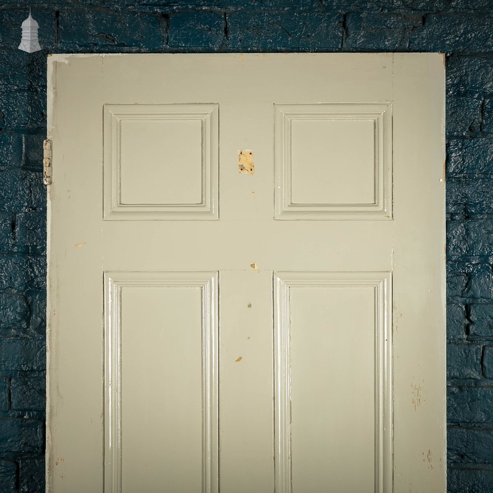 Pine Panelled Door, White Painted 6 Panel