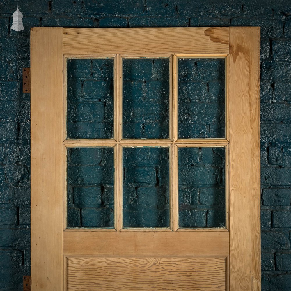 Half Glazed Pine Door