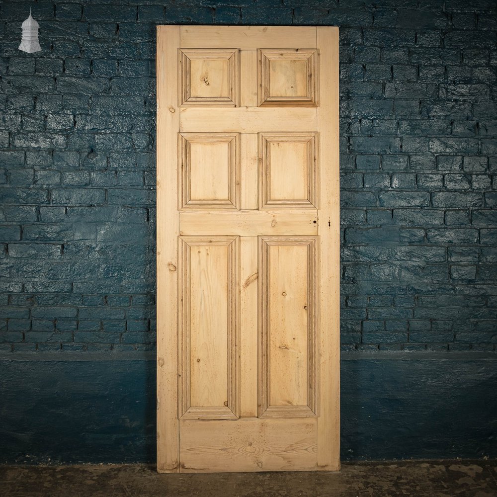 Pine Panelled Door, 6 Panel