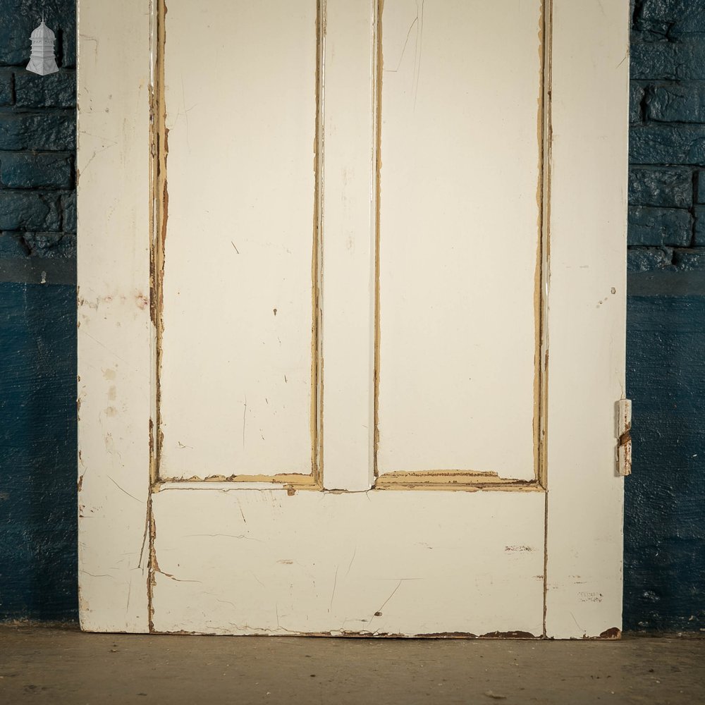Pine Panelled Door, 3 Panel White Painted