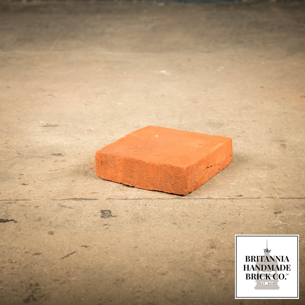 6” x 6" Handmade Red Floor Tile 152 x 152mm