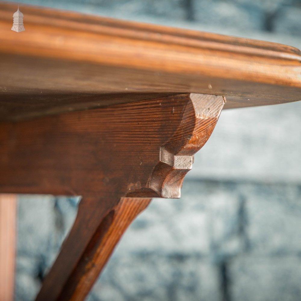 Folding Table Shelf, Wall Mounted, Victorian, Pitch Pine