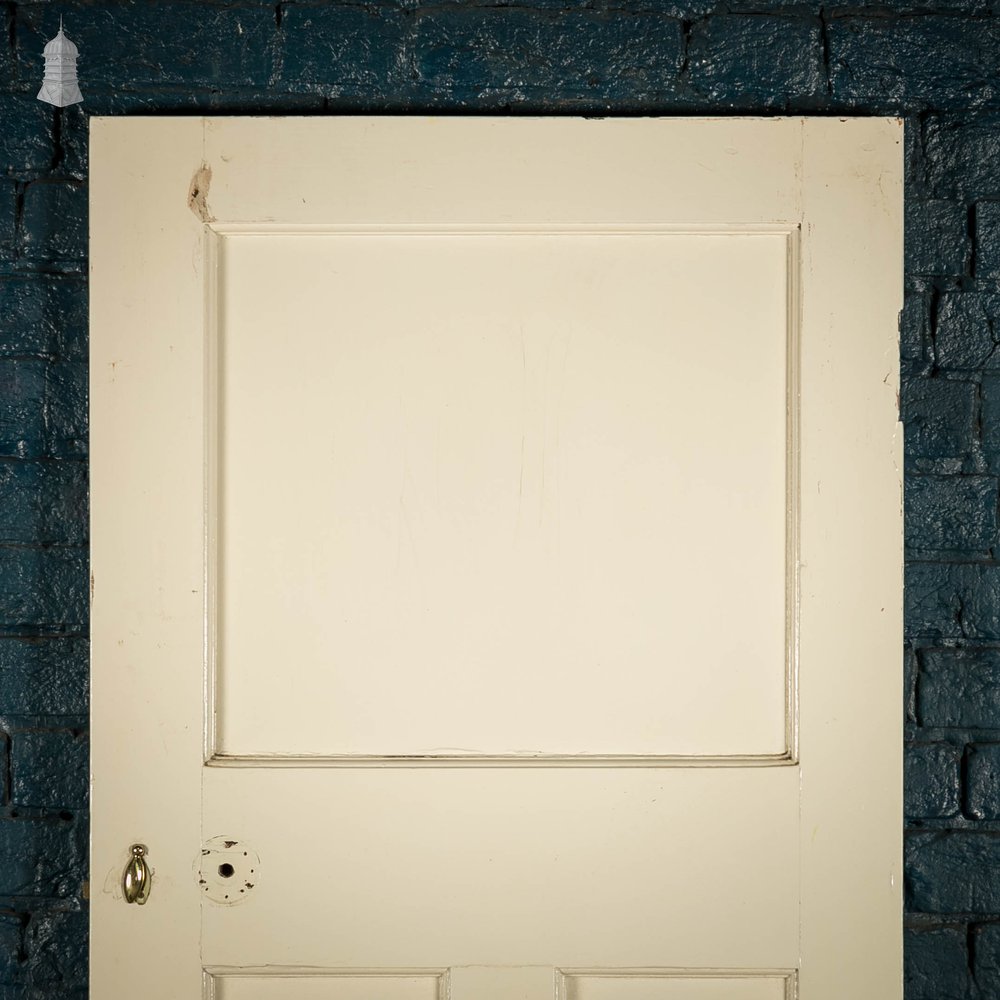 Pine Panelled Door, White Painted 3 Panel