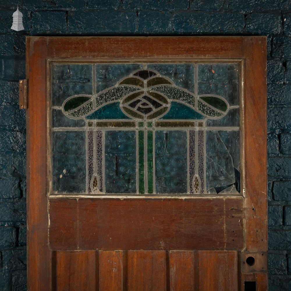 Half Glazed Door, Leaded Stained Glass