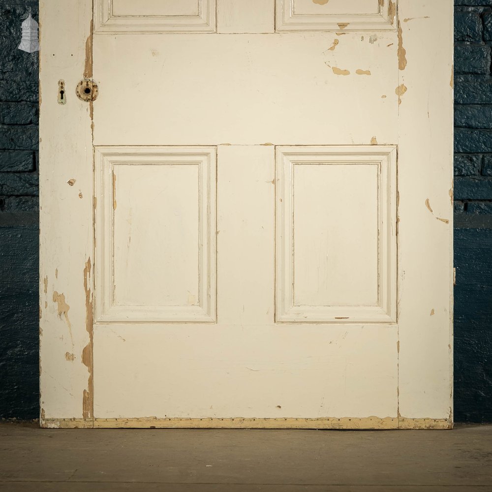 Pine Panelled Door, 4 Panel White Painted