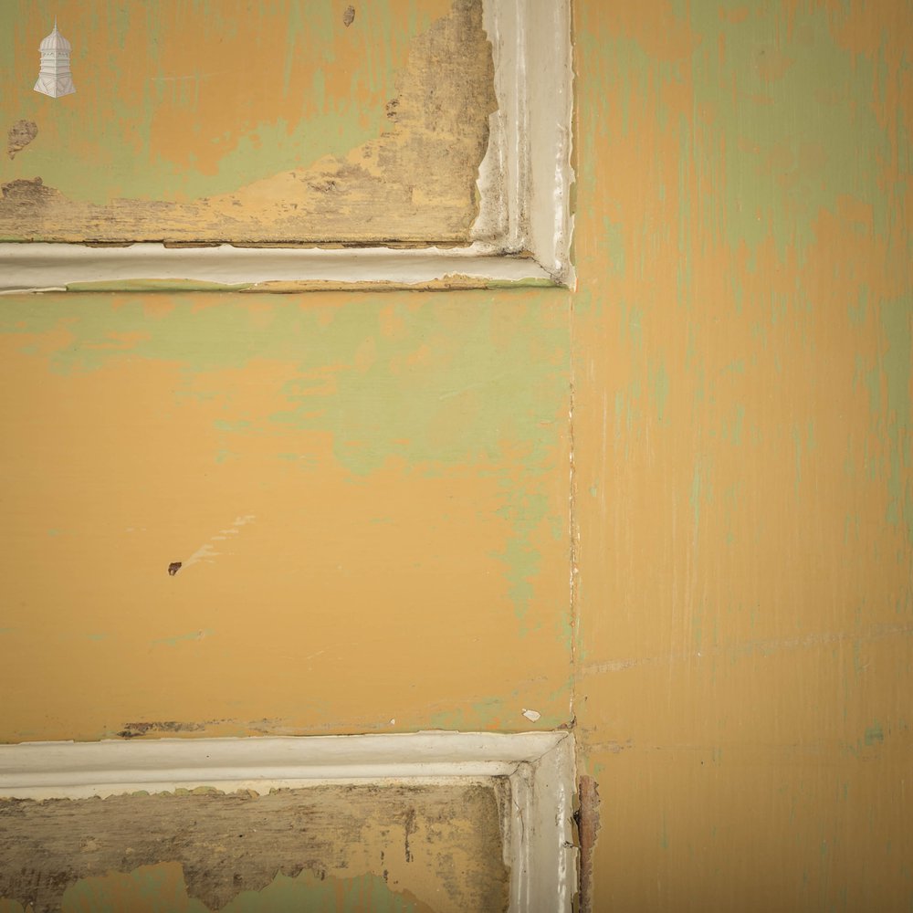 Pine Panelled Doors, Set of 2 Painted 4 Panel Doors