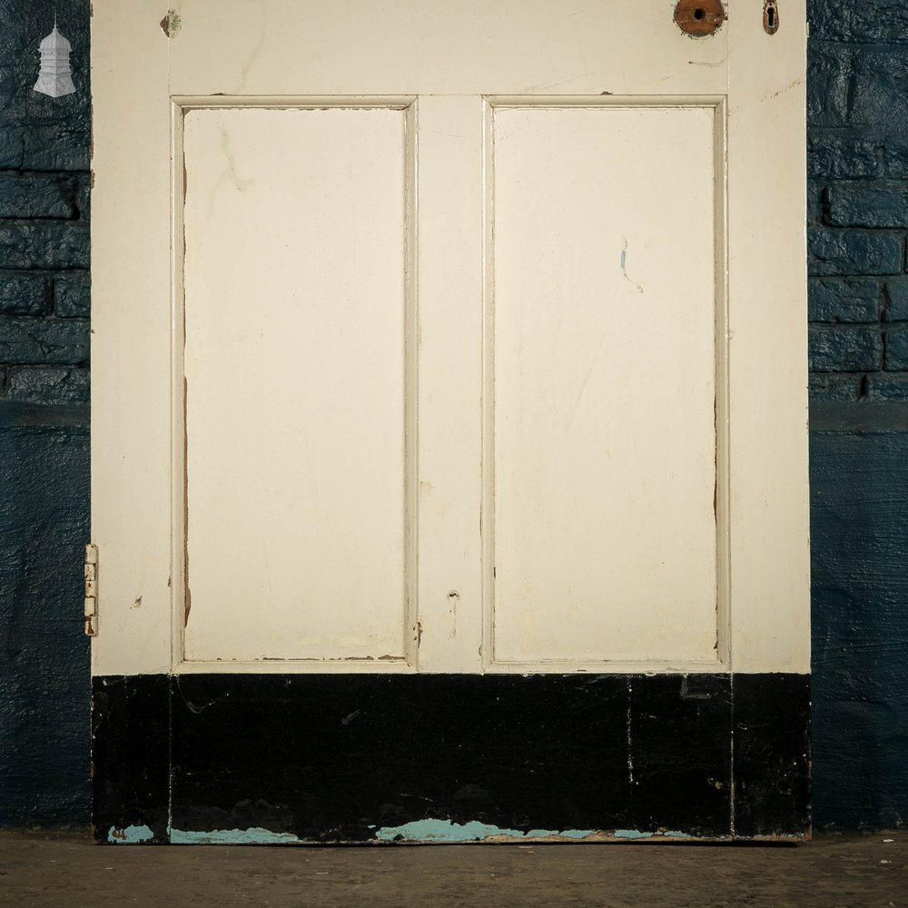 Pine Panelled Door, 4 Panel White Painted