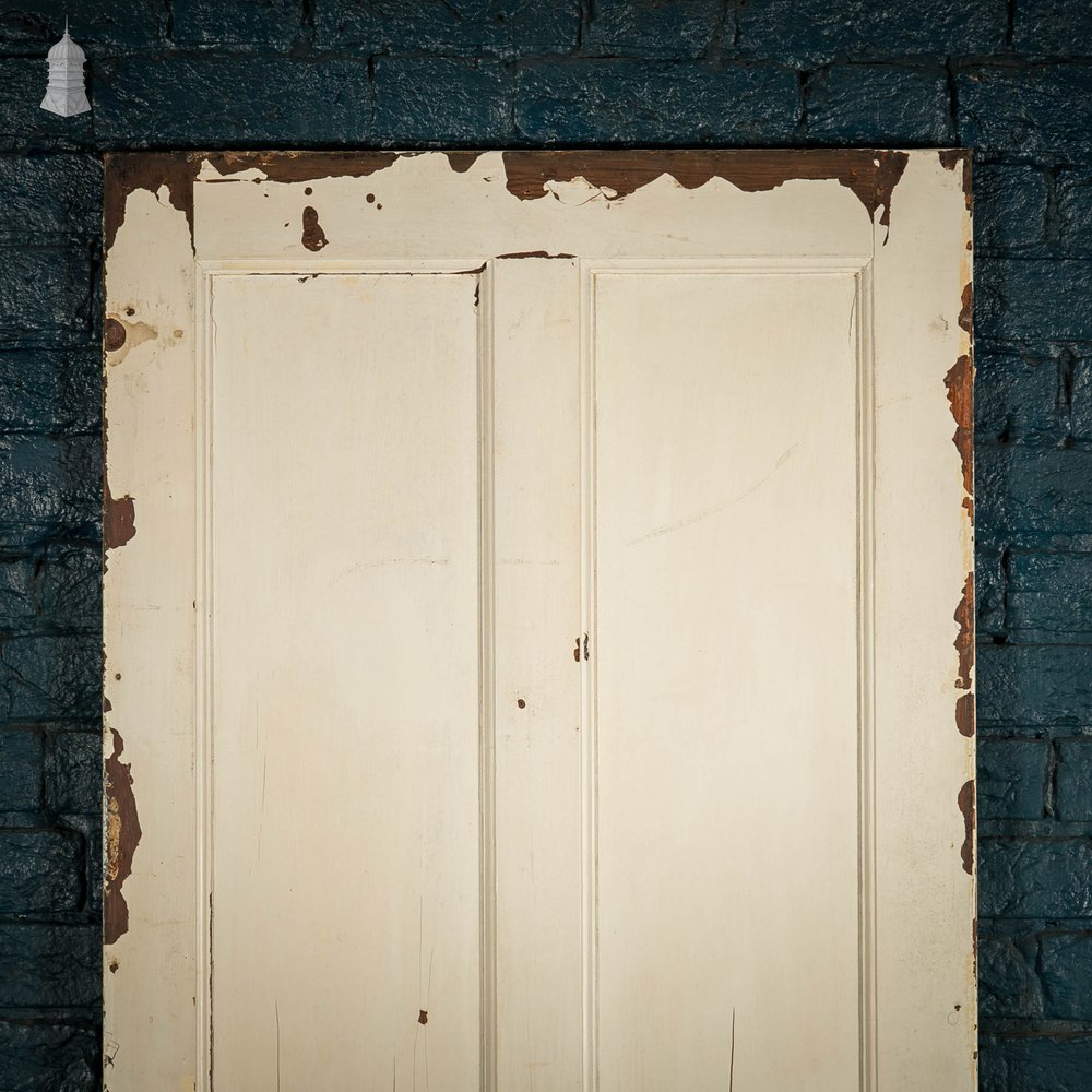 Pine Panelled Door, 4 Panel White Painted