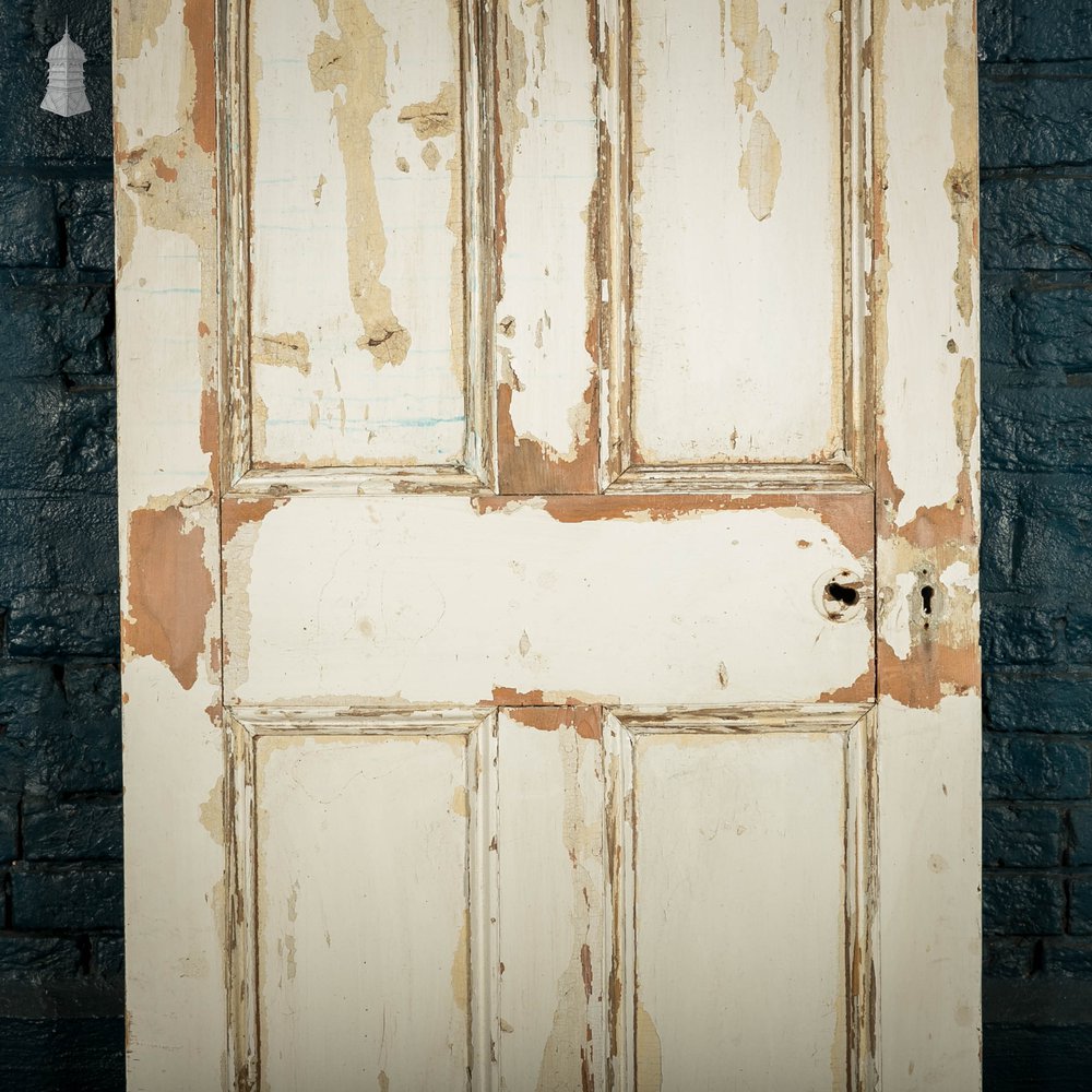 Pine Panelled Door, Moulded 4 Panel
