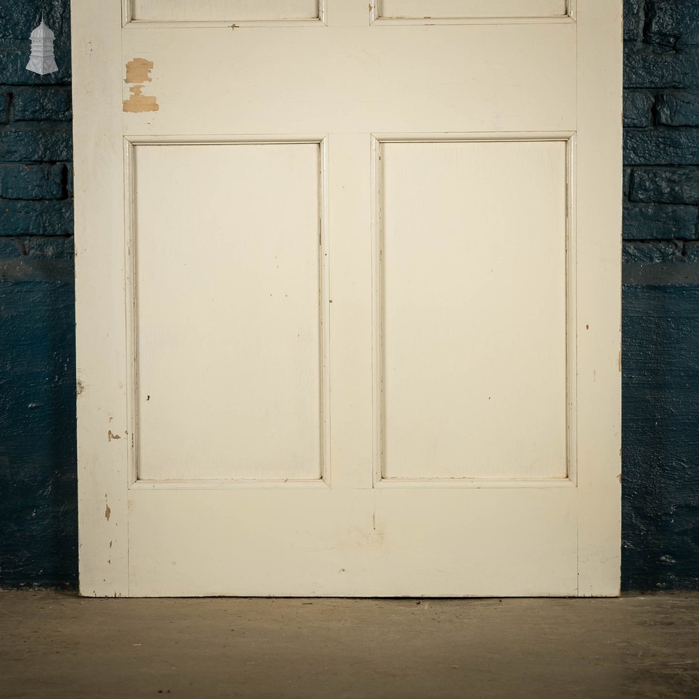 Pine Panelled Door, 4 Panel White Painted