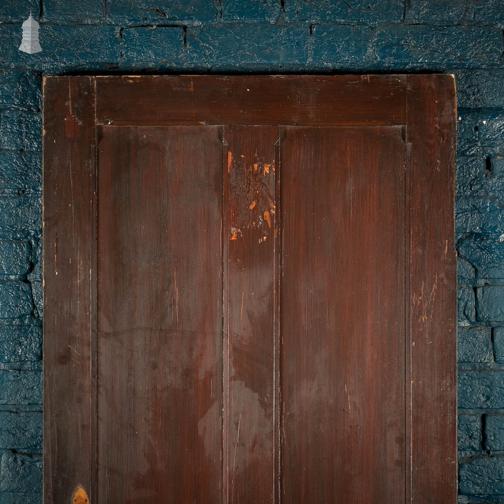 Pitch Pine Panelled Door, 4 Panel