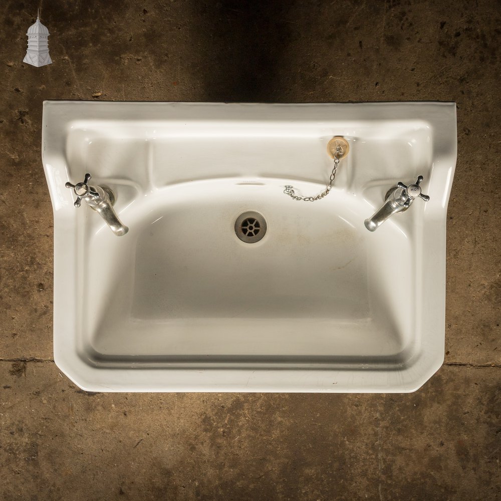 White Pyramid Sink, Vintage