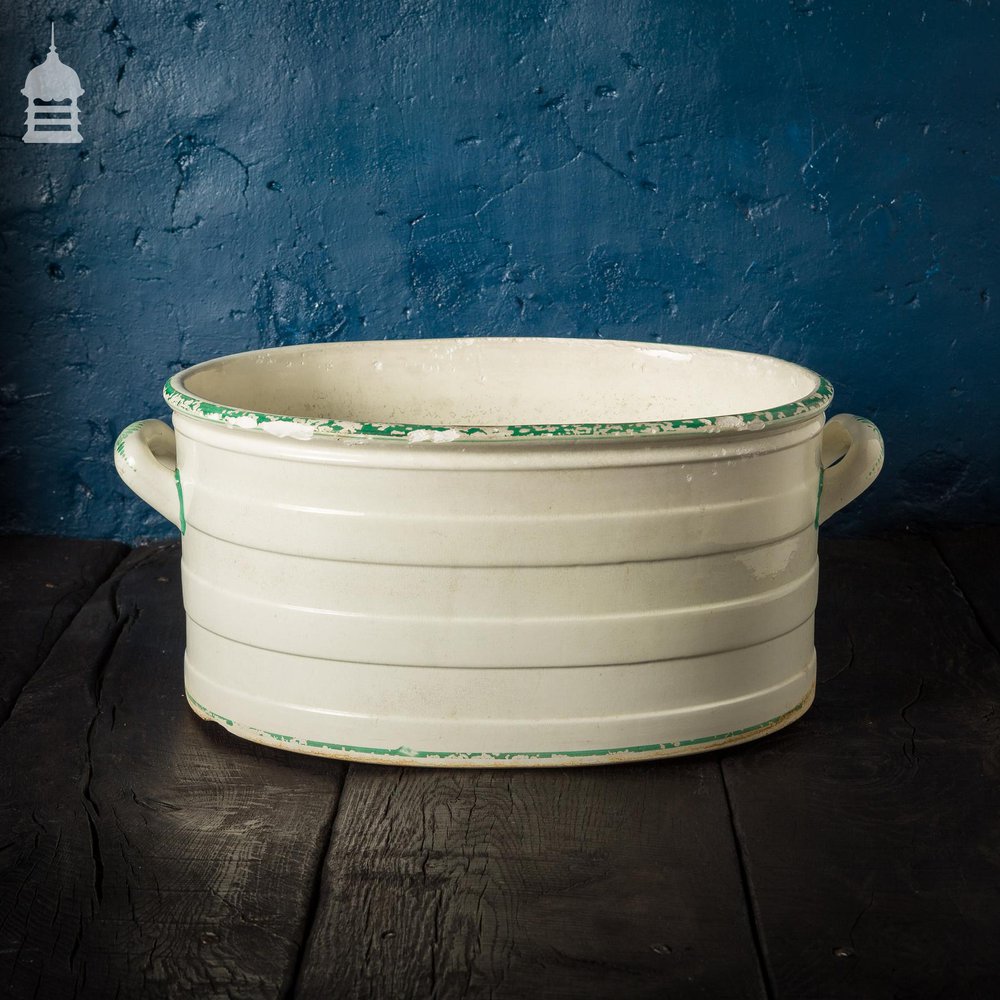 19th C Ceramic Footbath