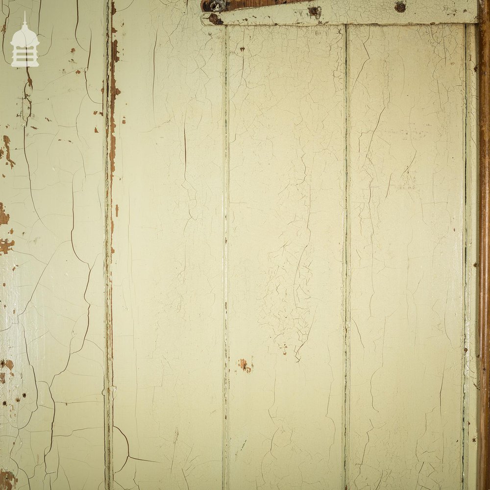 19th C Painted Pine Ledged and Braced Internal Cottage Door